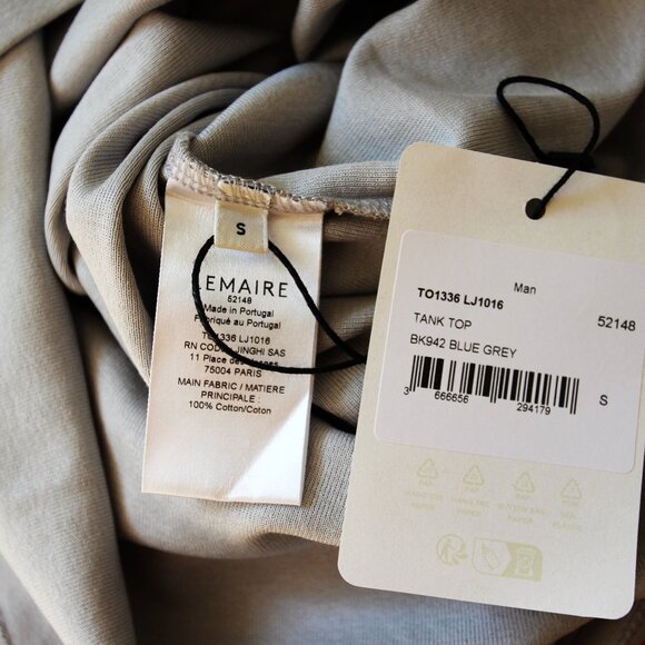 BNWT SS25 LEMAIRE TANK TOP BLUE GREY S & L - Picture 9 of 12